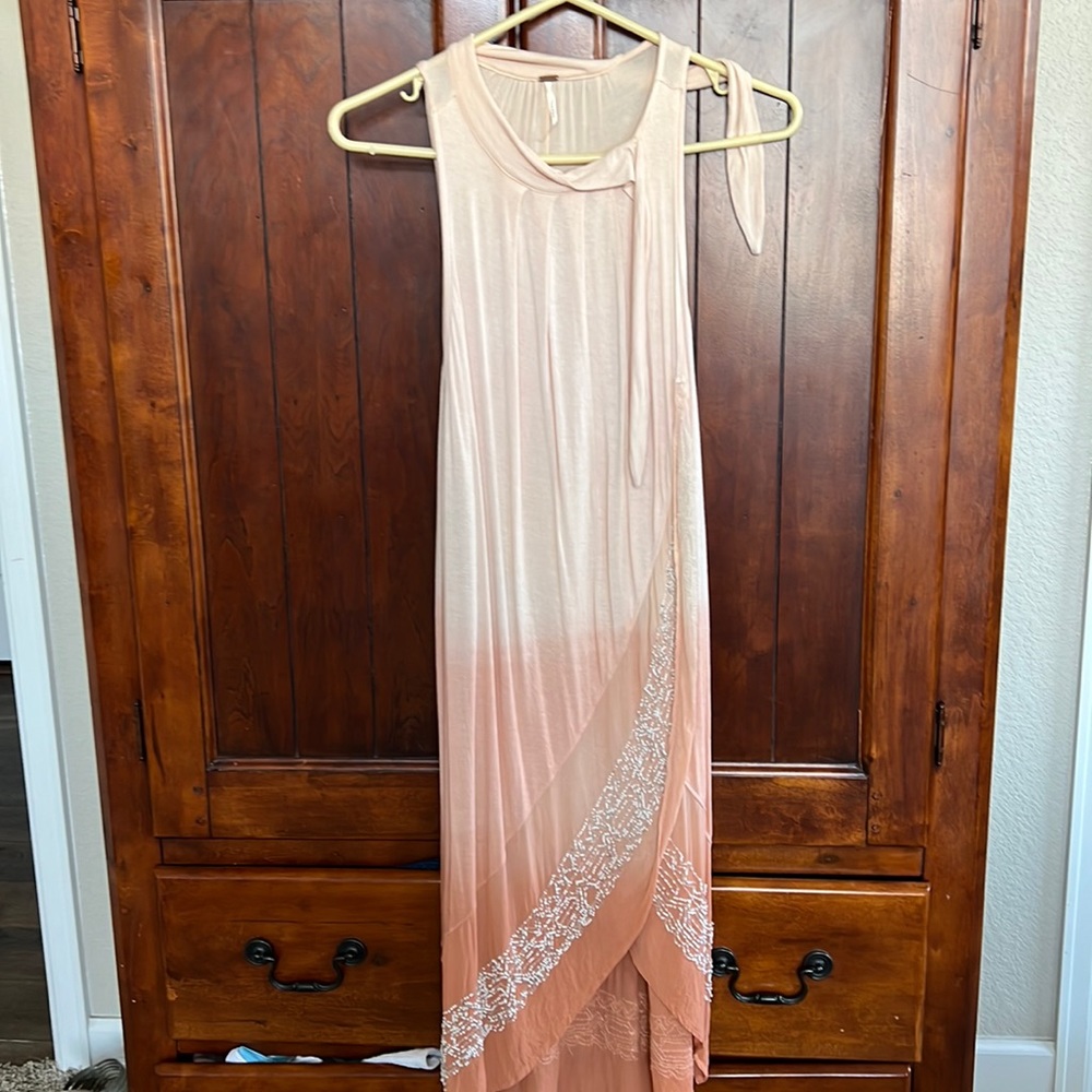 Free people maxi dress with slit!!